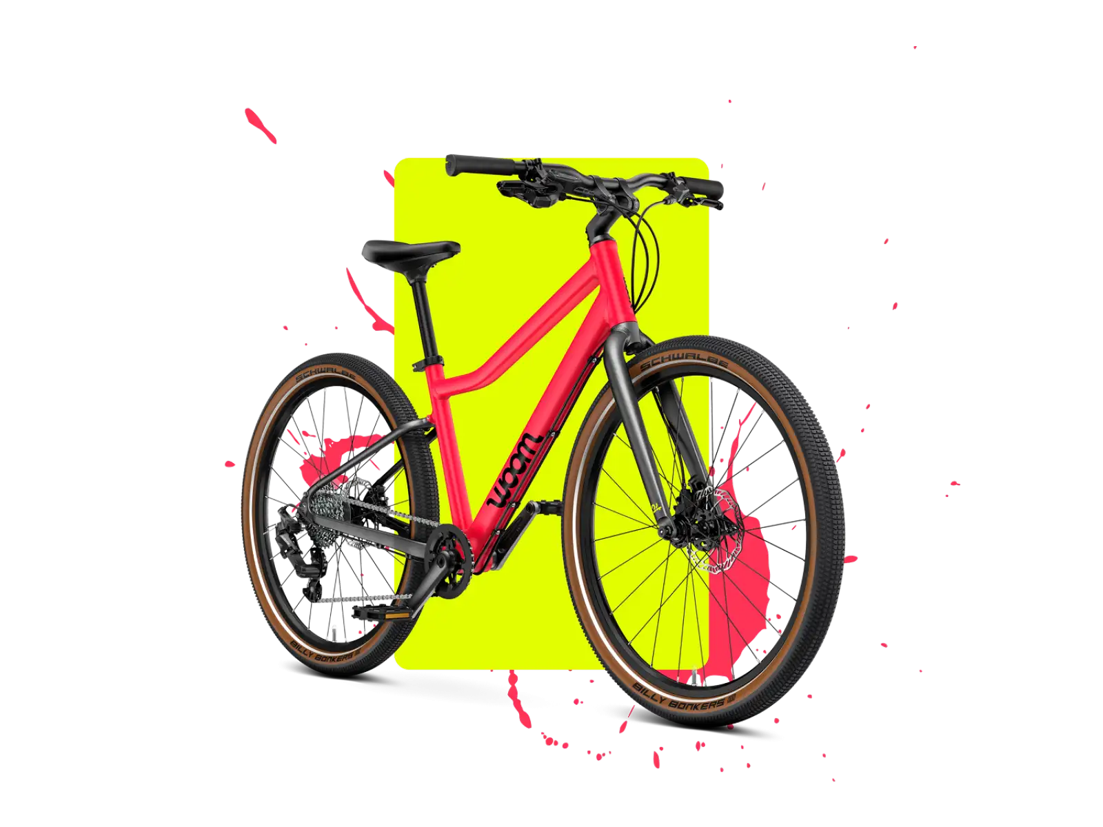 Woom 5 EXPLORE Kinderfahrrad neon pink