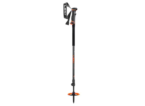 Leki Helicon Lite Tourenstöcke Dunkelanthrazit/Neonorange/Schwarz Größe 110 - 145 cm