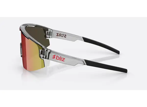 Bliz Matrix Sonnenbrille Transparent Dark Grey/Brow Red Multi