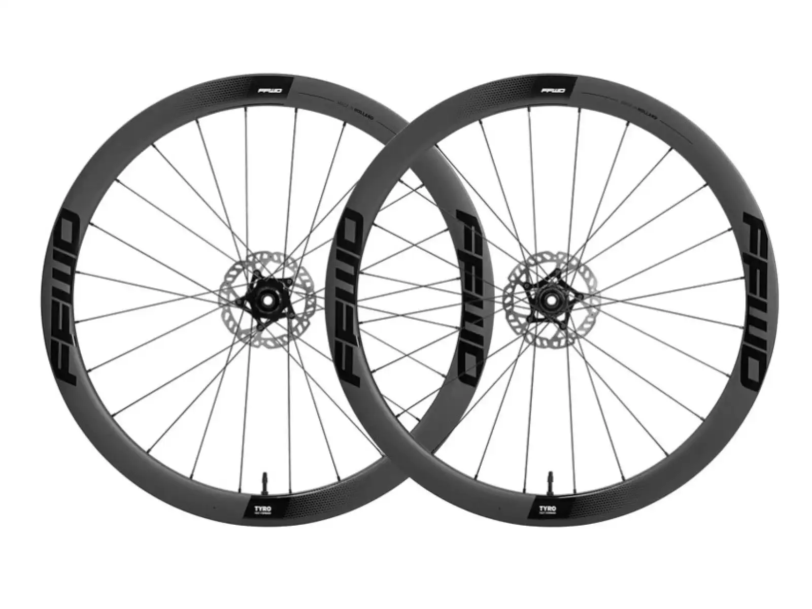 FFWD TYRO2 Straßenrad komplettiert, matt schwarz, Shimano HG11