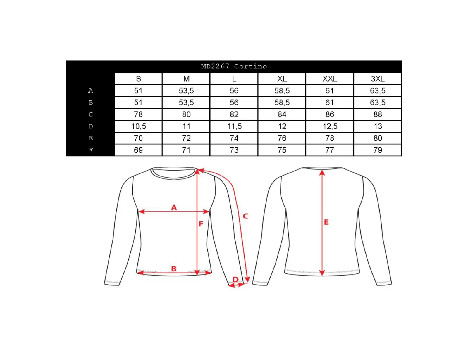 Silvini Cortino Herrentrikot langarm Creme