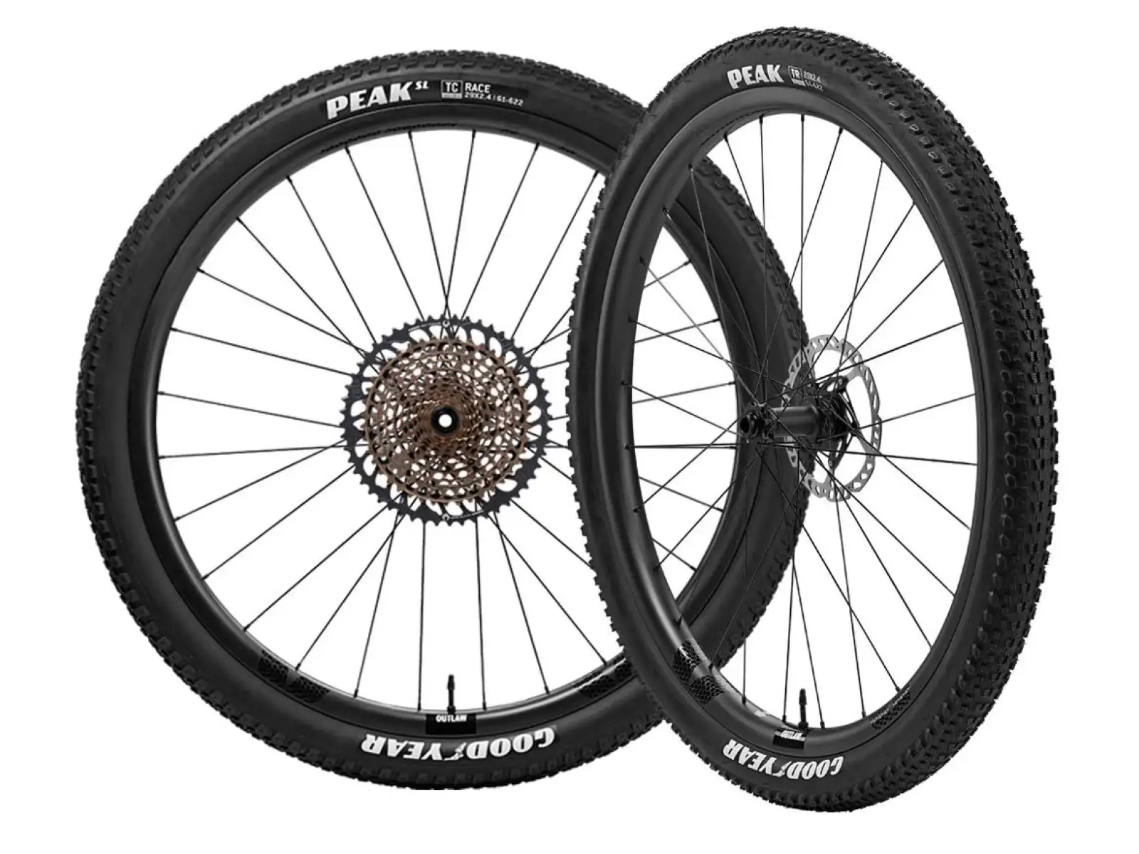 FFWD OUTLAW DT240 EXP Carbon Boost 30 mm 29" Laufräder in Mattschwarz
