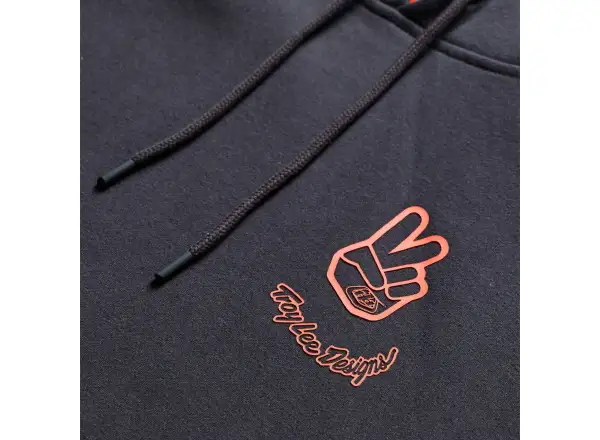 Troy Lee Designs Peace Out Herren-Kapuzenpullover Carbon/Black