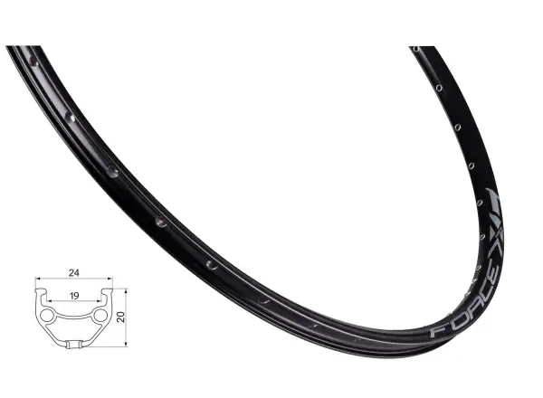 Force XC Basic Disc 19-622 36 Löcher Felge schwarz