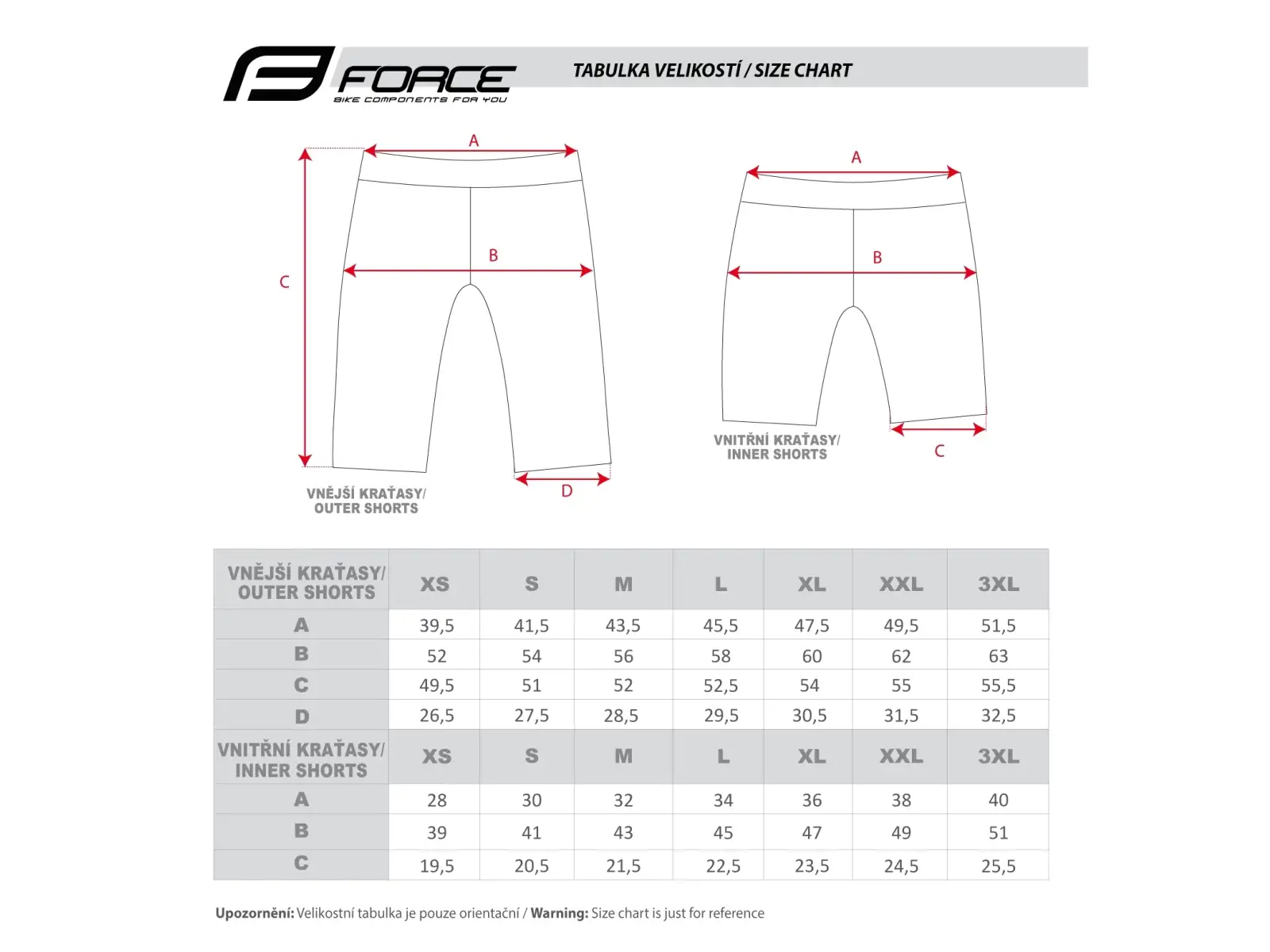 Force Storm Herren MTB Shorts mit Einsatz grau/Fluo
