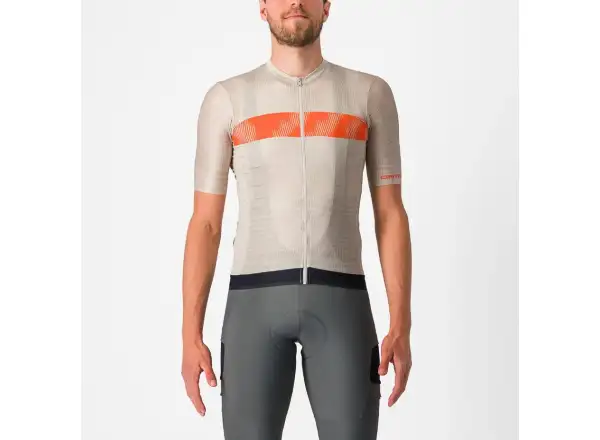 Castelli Unlimited Endurance Herrentrikot mit kurzen Ärmeln Silver Moon