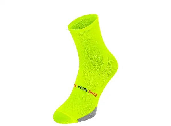 R2 Endurance Fahrradsocken neon-gelb/schwarz
