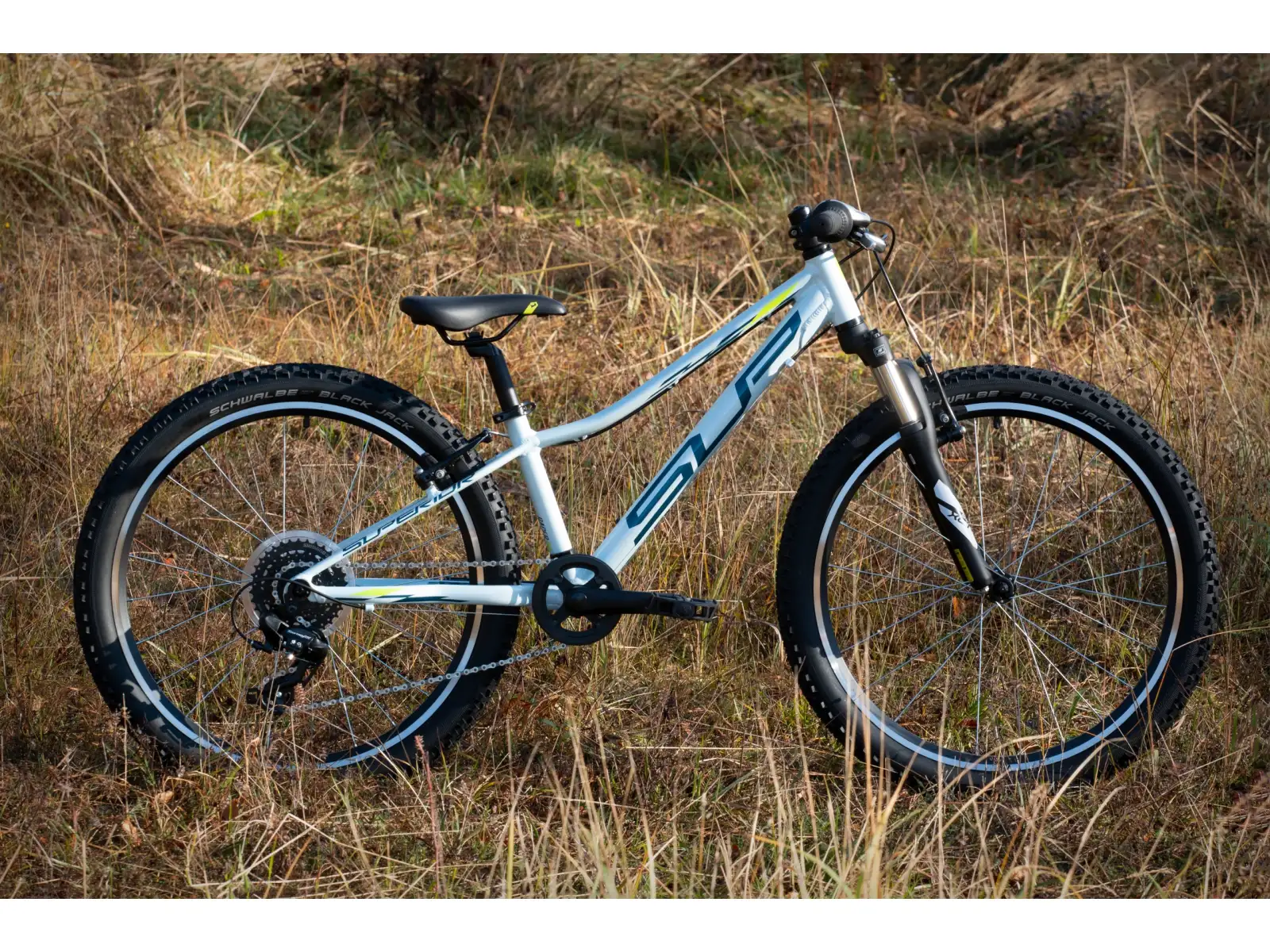 Superior Racer XC 24 Gloss White/Blue/NeonYellow Kinder-Mountainbike