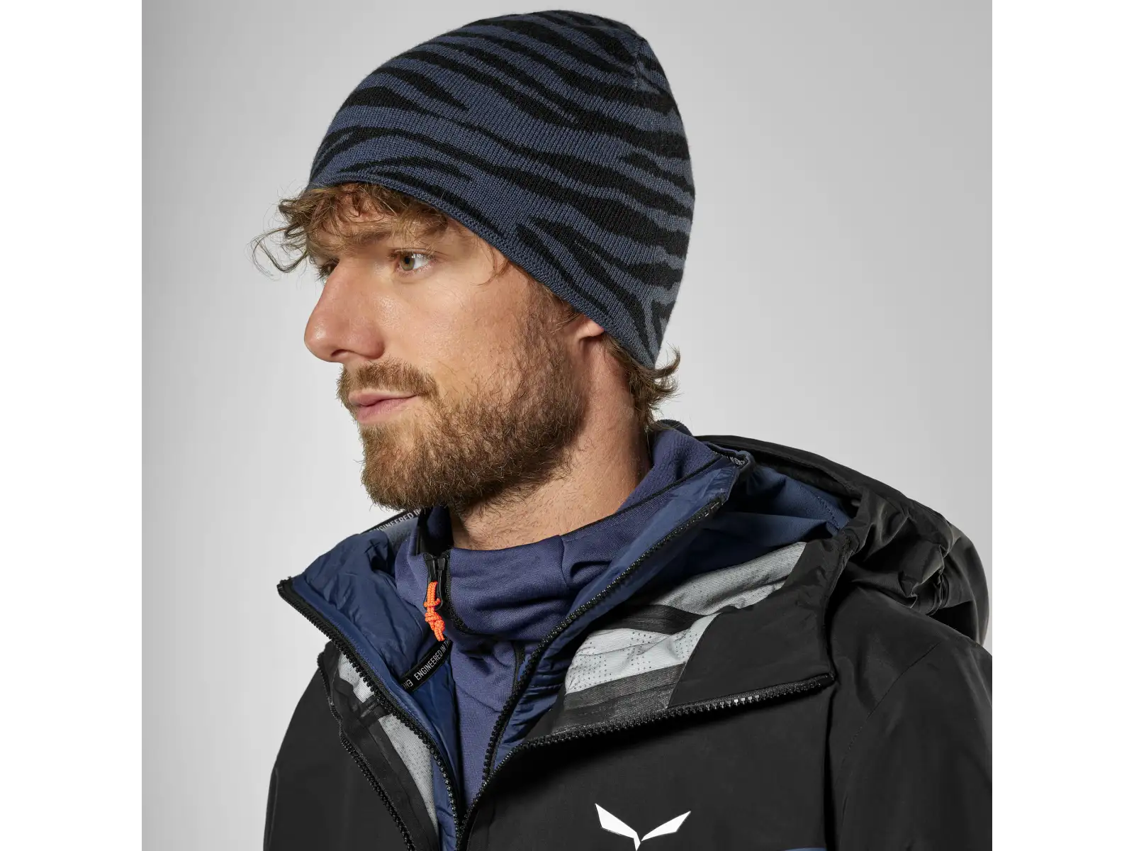 Salewa Sella Alpine Merino Crevasse Mütze Onyx
