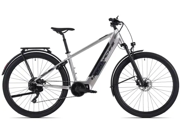 Rock Machine eSTORM 70 TOUR E-Mountainbike Gloss Silver/Black/Grey