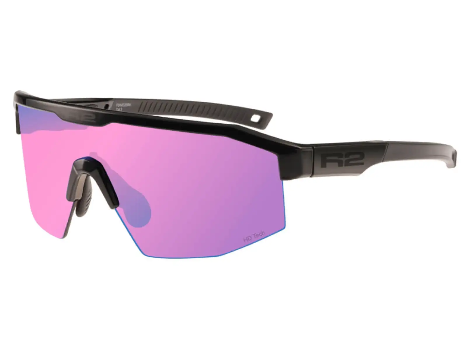 R2 Gain Sonnenbrille matt schwarz/pink Revo Gläser