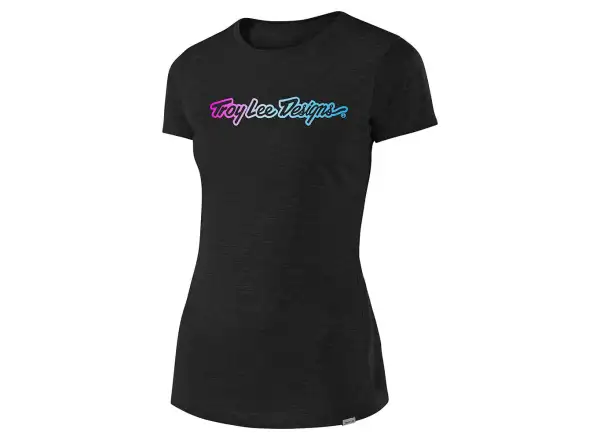 Troy Lee Designs Women Signature Tee Damen T-Shirt kurzarm Schwarz
