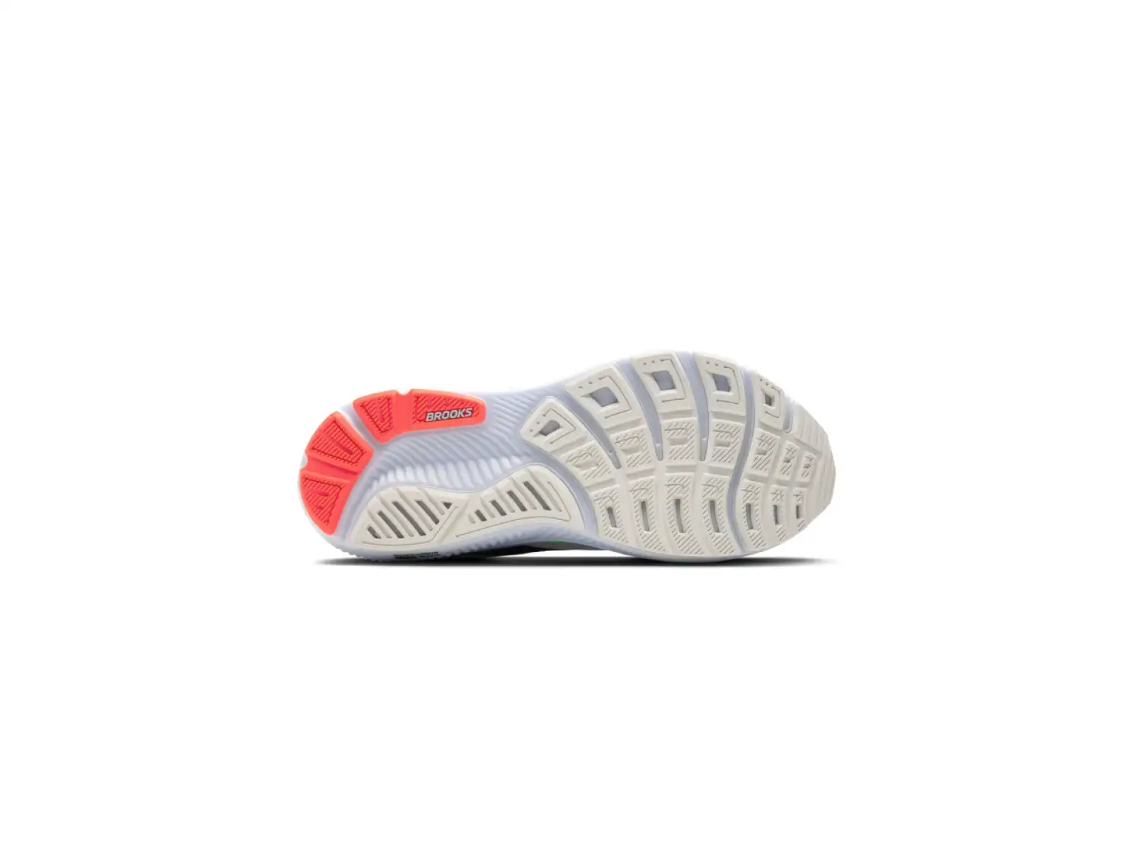 Brooks Herren-Laufschuhe – Ghost 17 Weiß/Pink/Grün