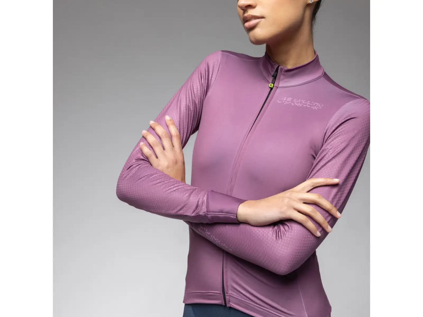 Alé PR-E Follow Me Damen Thermo-Trikot langarm Mauve
