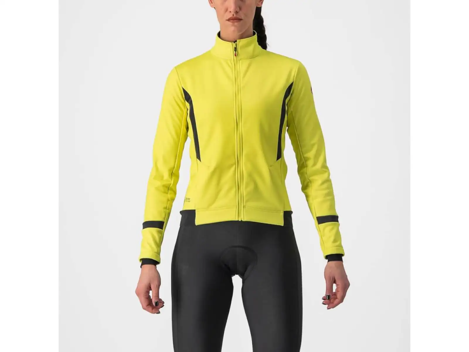 Castelli Dinamica 2 Damenjacke brilliant yellow/dark grey