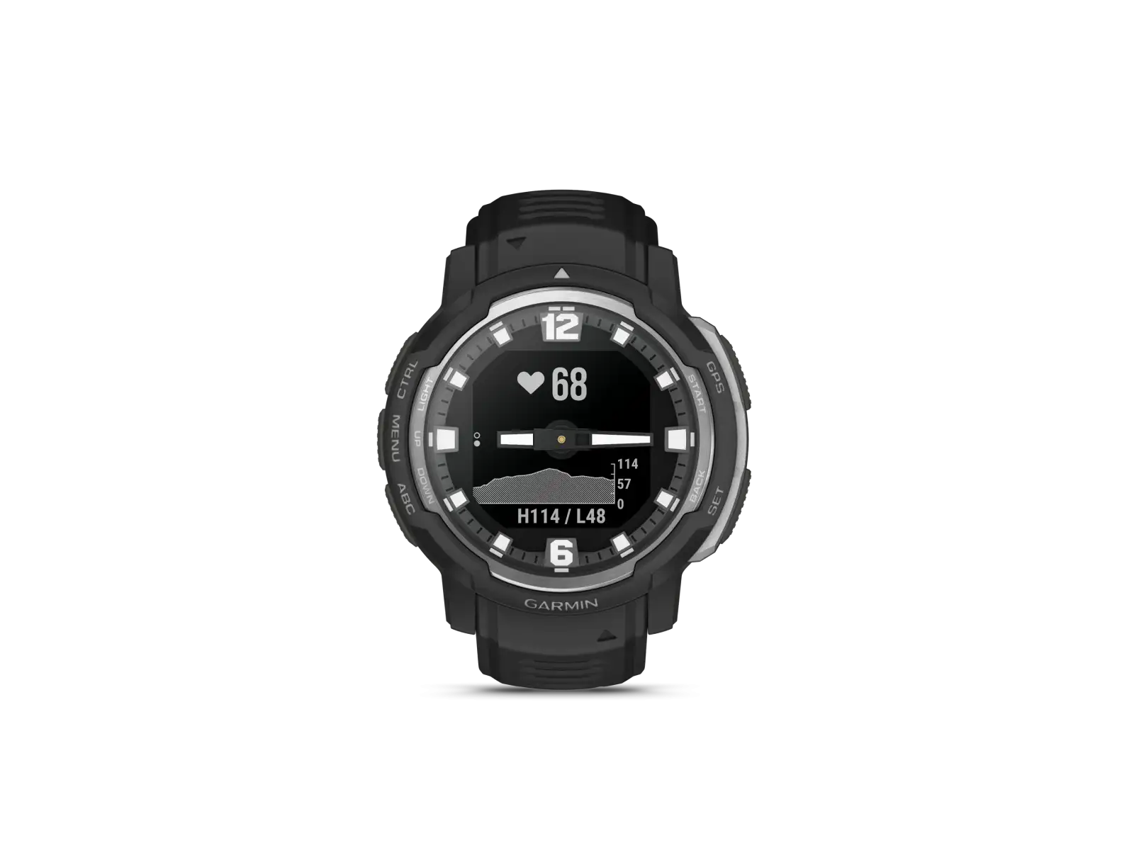 Garmin Instinct Crossover Standard Edition Smartwatch Schwarz