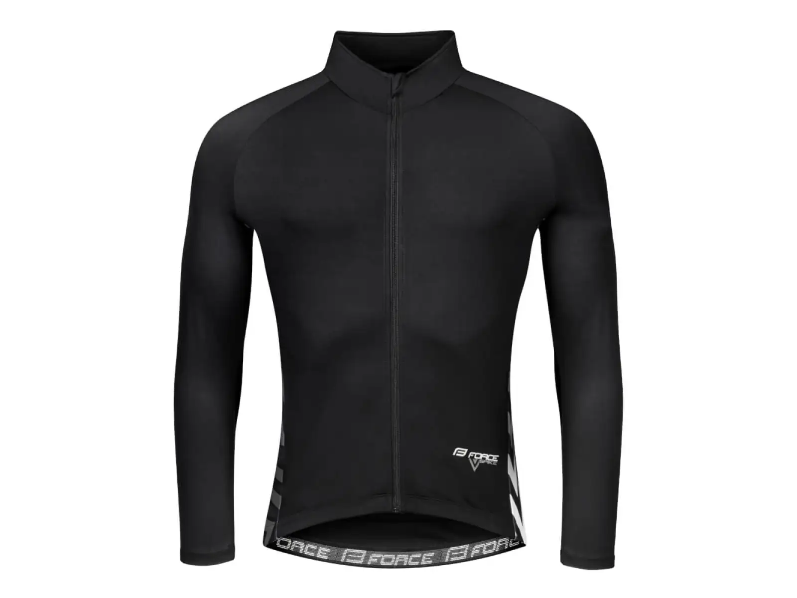 Force Spike Herren Langarmshirt schwarz/weiß.
