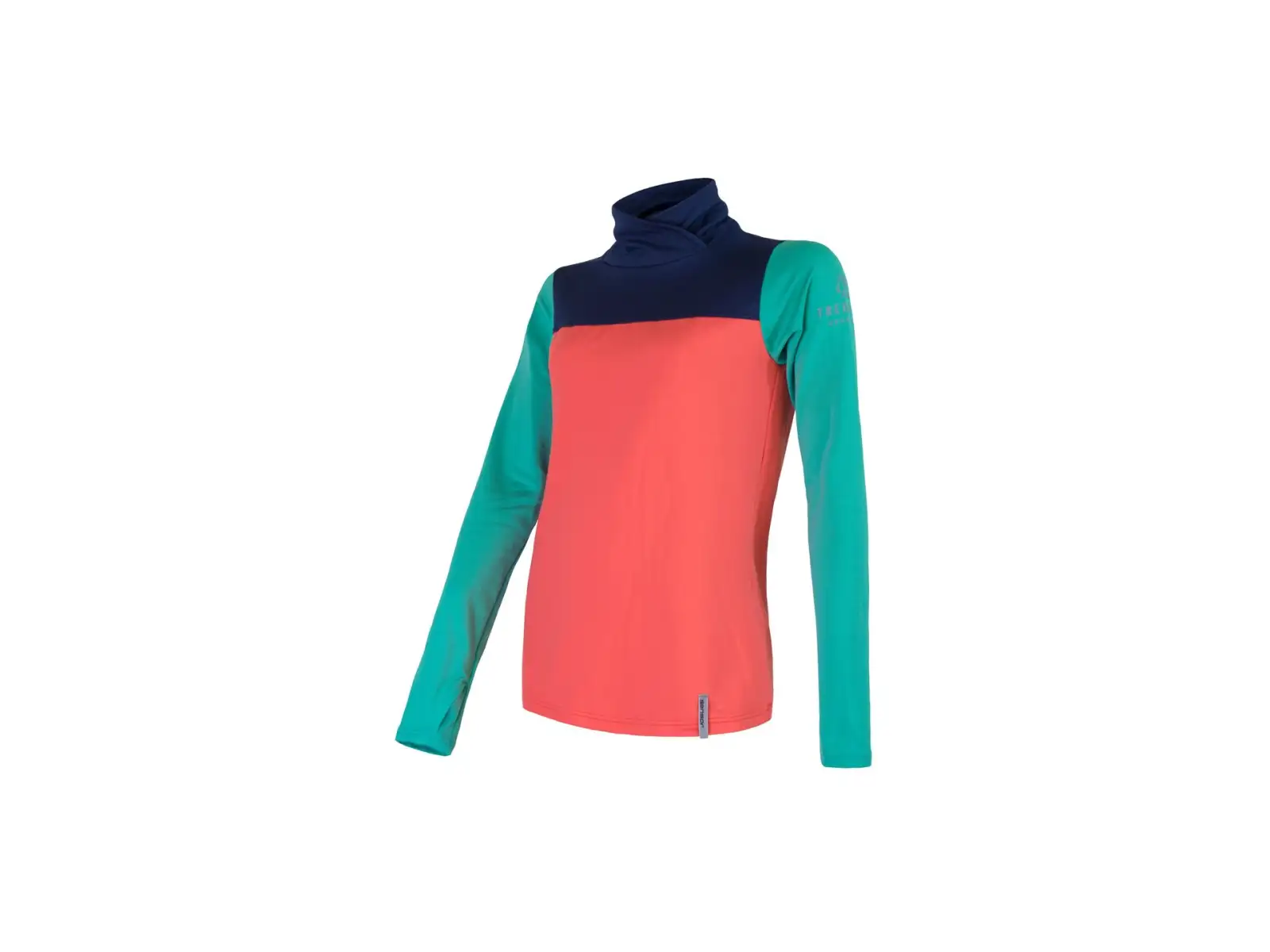 Sensor Coolmax Thermo Damen-Sweatshirt korallenblau/grünblau/dunkelblau