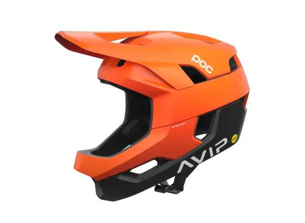 POC Otocon Race MIPS Helm Fluorescent Orange AVIP/Uranium Black Matt