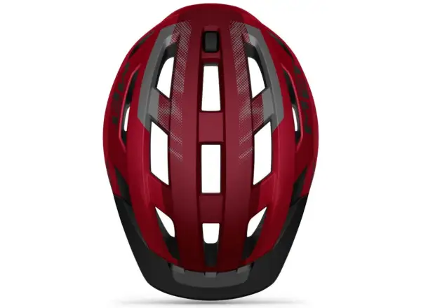 MET ALLROAD Helm Rot/Schwarz Matt