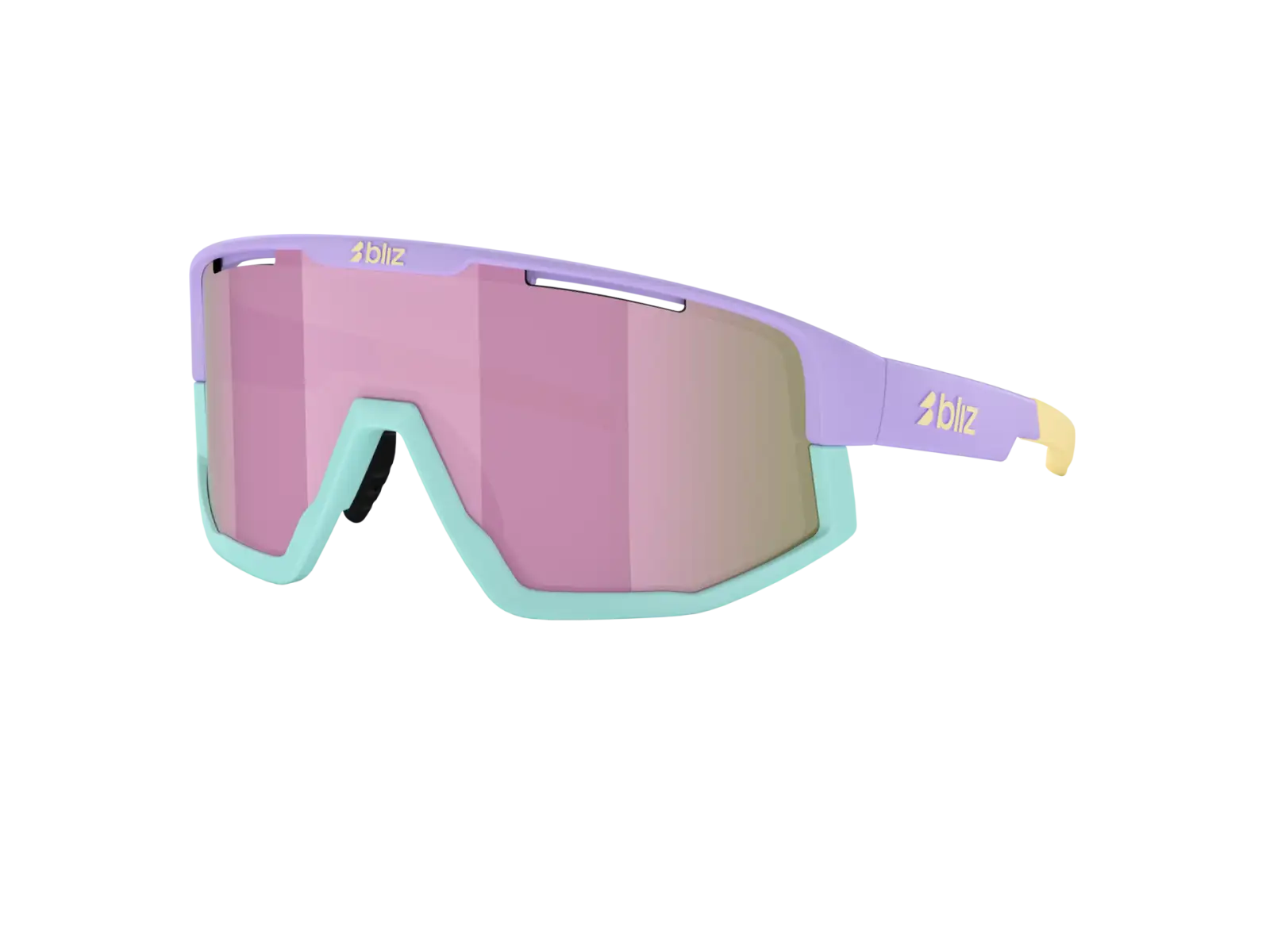 Bliz Fusion Small Sonnenbrille Matt Pastel Purple/Brown&Rose Mirror