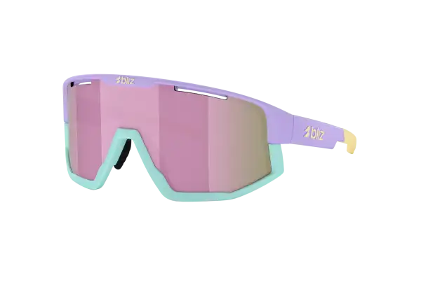 Bliz Fusion Small Sonnenbrille Matt Pastel Purple/Brown&Rose Mirror