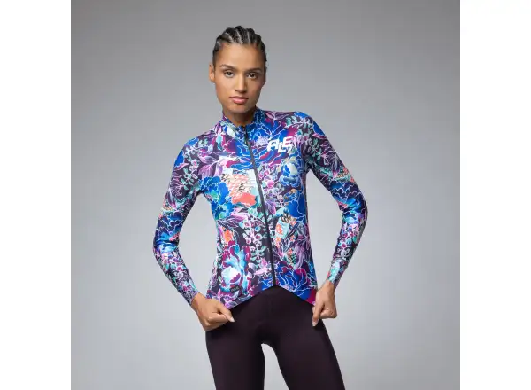 Alé PR-E Jardin Damen Thermotrikot Langarm Purple Combo