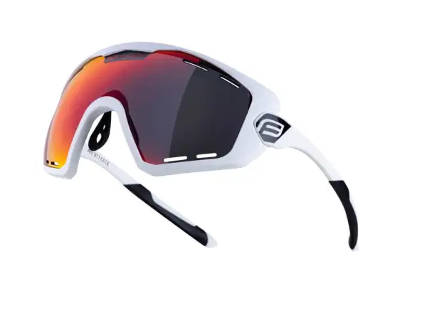 Force Ombro Plus Radbrille weiß/rot Gläser