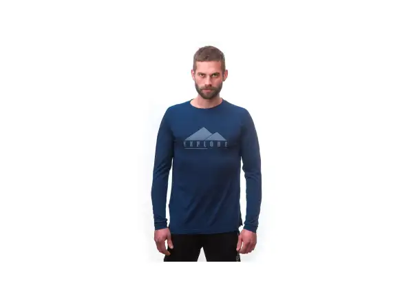 Sensor Merino Air PT Explore Herren Langarmshirt navy