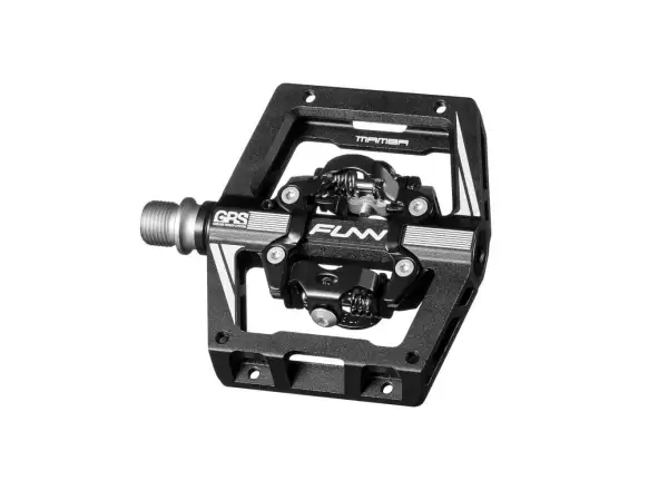 Funn Mamba S Pedale mit doppelseitigem Black Design.