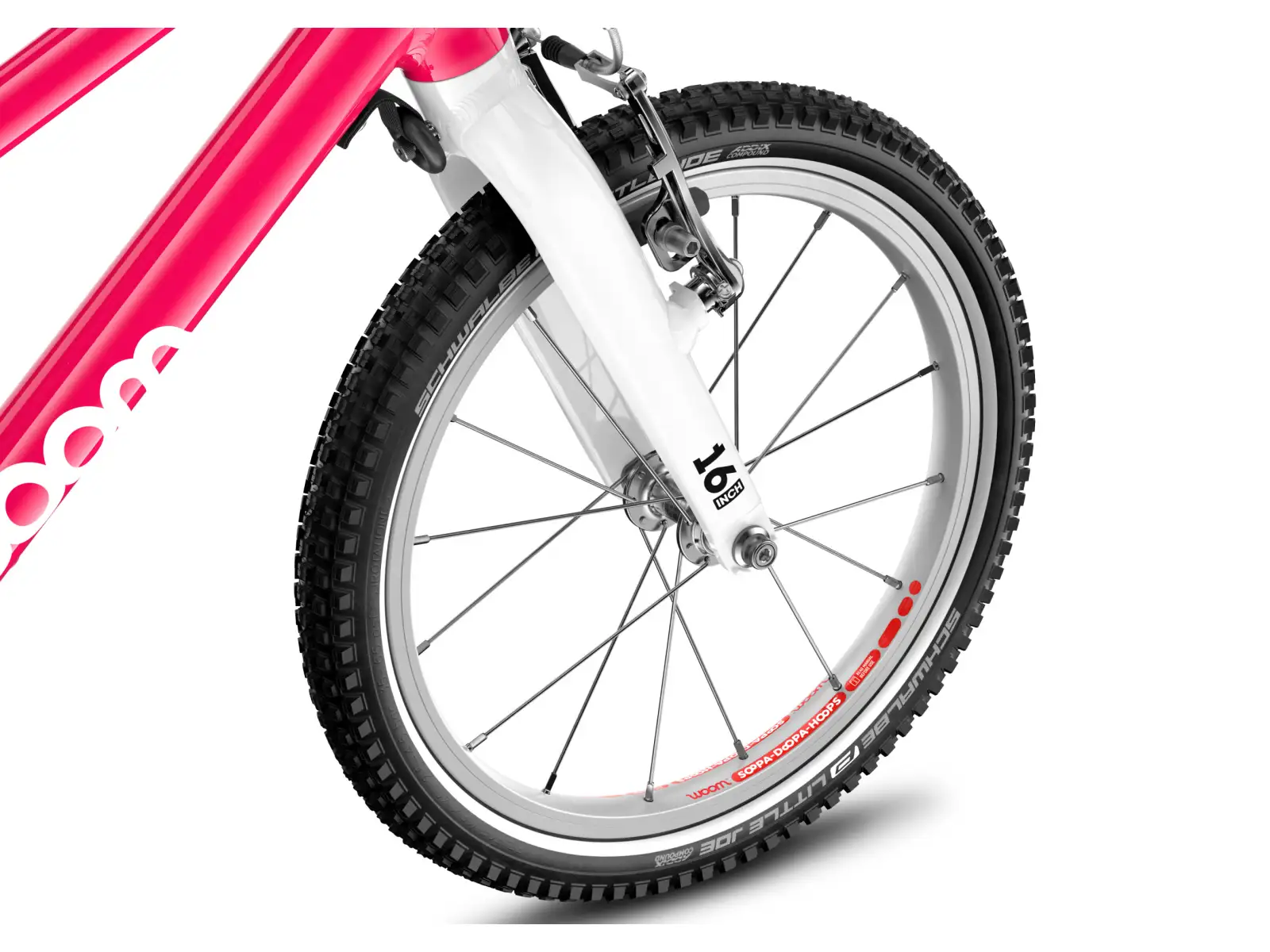 Woom GO 3 Hot Pink 16 Kinderfahrrad
