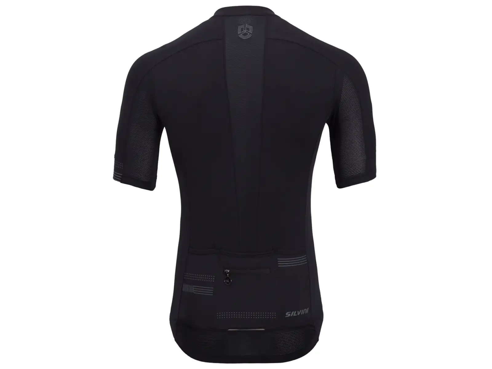 Silvini Ceno Herren-Trikot mit kurzem Ärmel schwarz