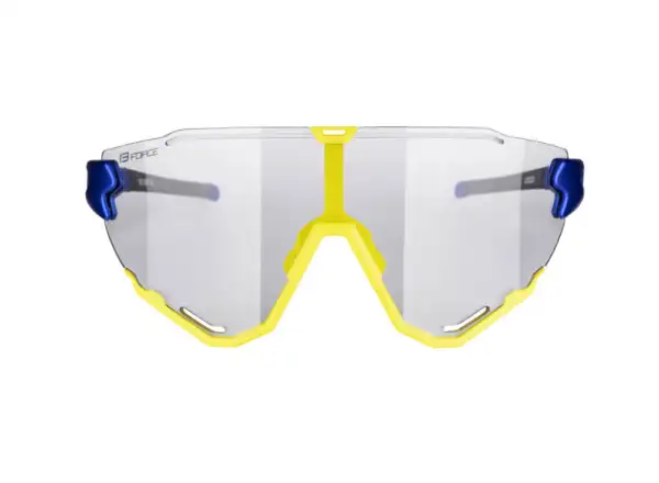 Force Creed Brille blau/fluo mit fotochromatischen Gläsern.