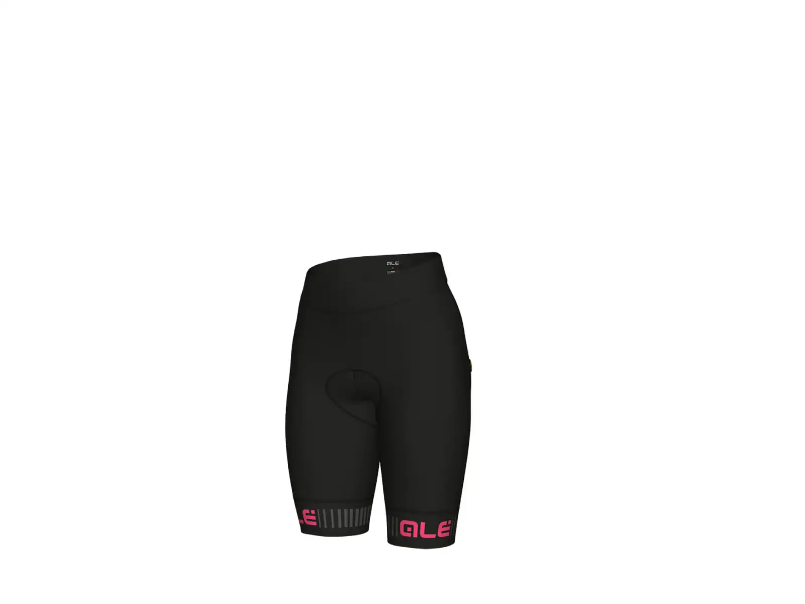 Alé Solid Traguardo Damen Shorts mit Polsterung Black/FluoPink