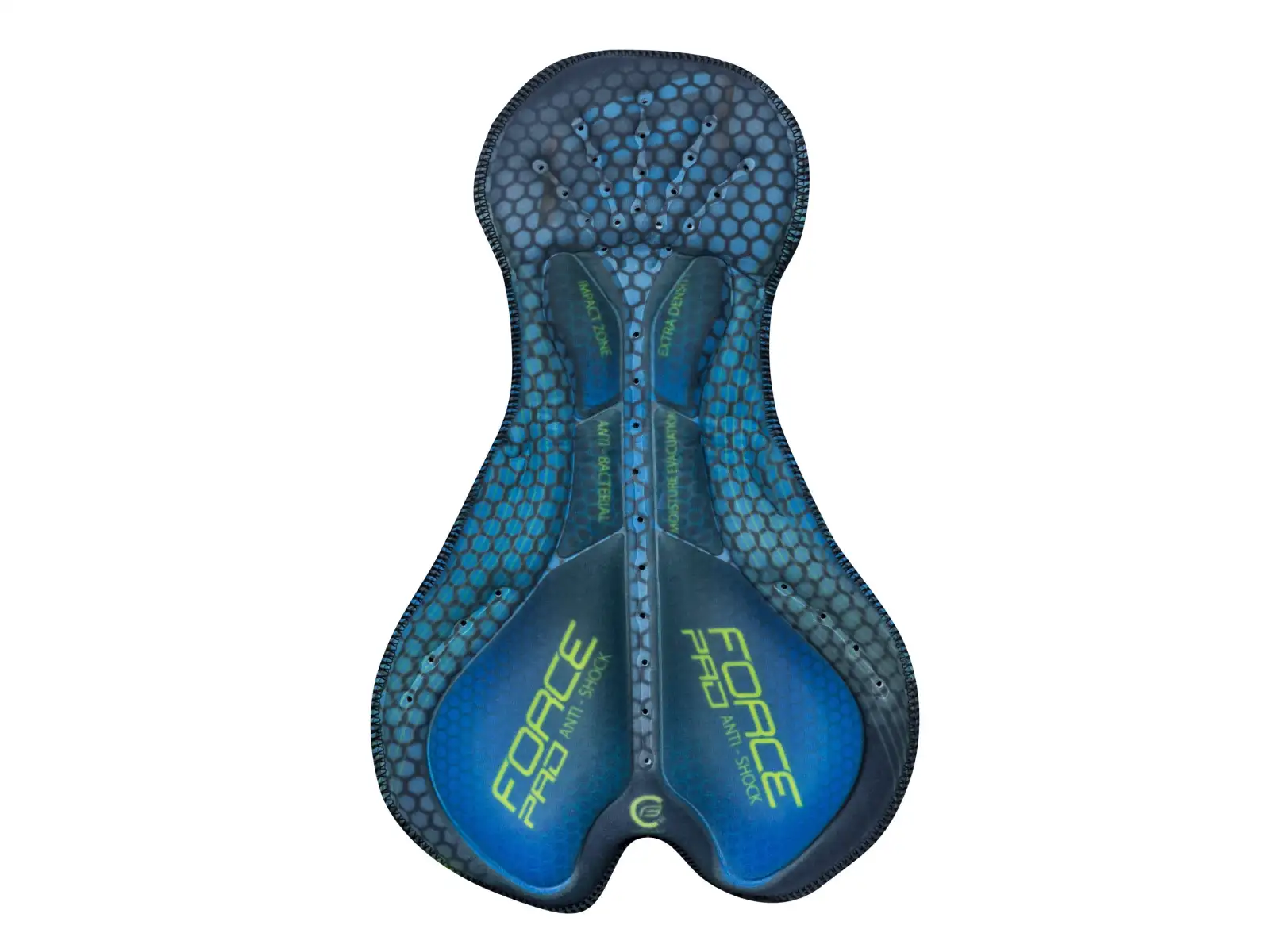 Force F58 Hose mit Latz und Polsterung Schwarz-Fluo