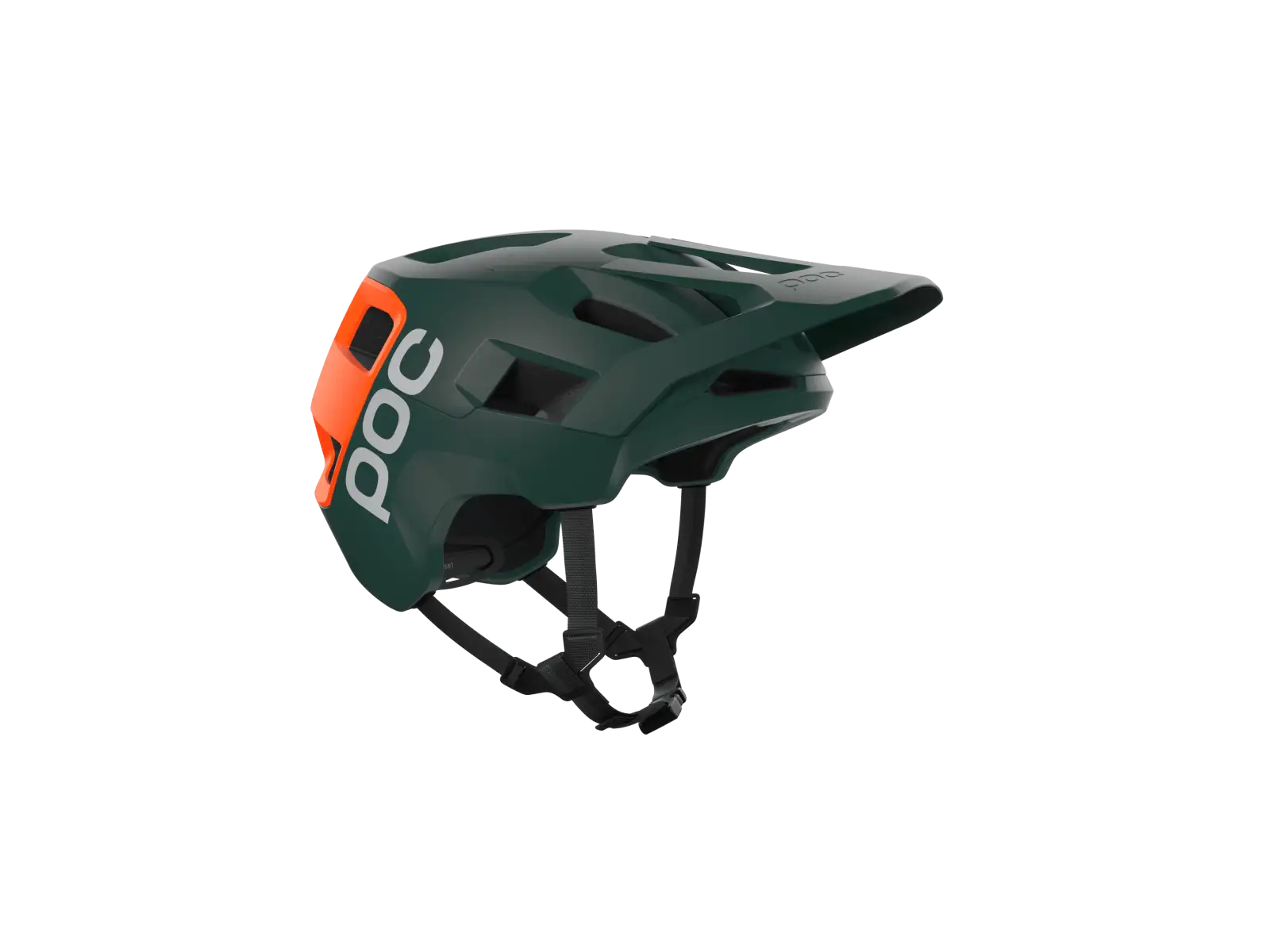 POC Kortal Race MIPS MTB Helm Pargasite Green Matt/Fluorescent Orange Matt