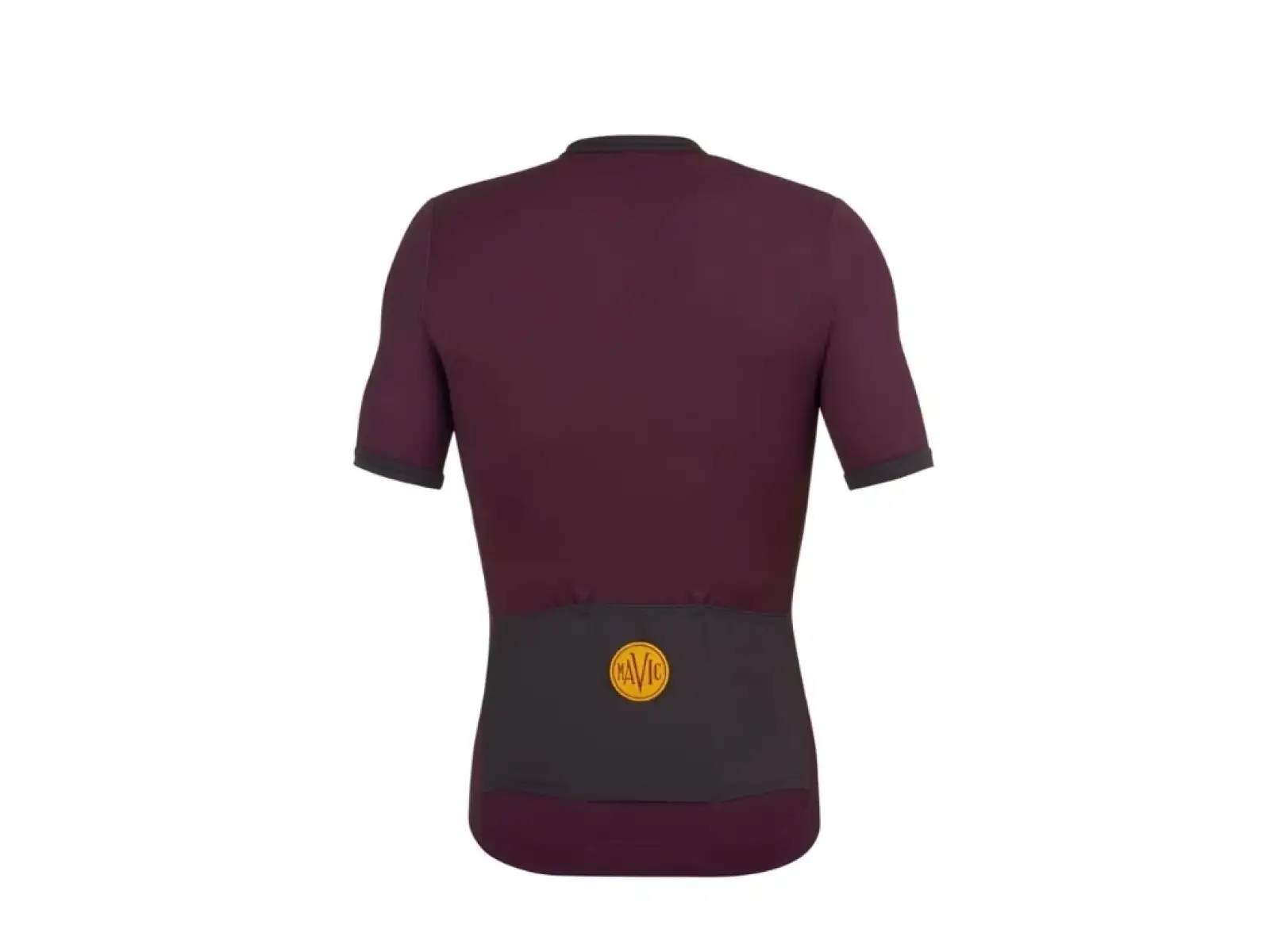 Mavic Heritage Herrentrikot mit kurzem Ärmel Aubergine Schwarz
