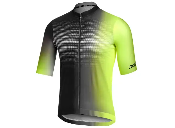 Dotout Fanatica 2.0 Herrentrikot mit kurzen Ärmeln Schwarz/Fluo Gelb
