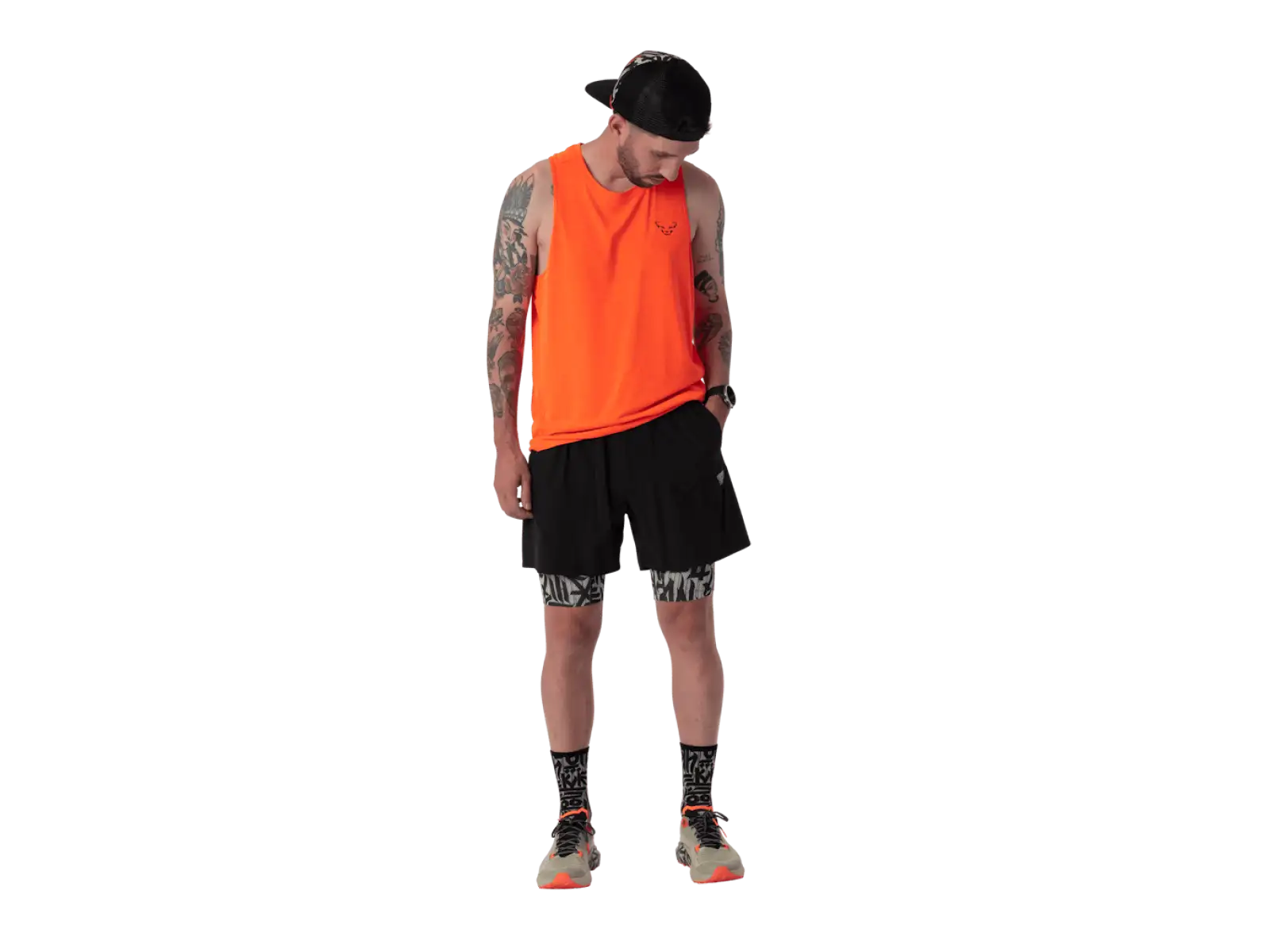 Dynafit Trail 2v1 Herren Laufshorts Black Out/Overcast