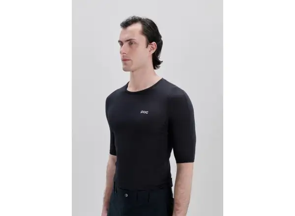 POC Layer Mid Herren Funktionsunterhemd Kurzarm Uranium Black
