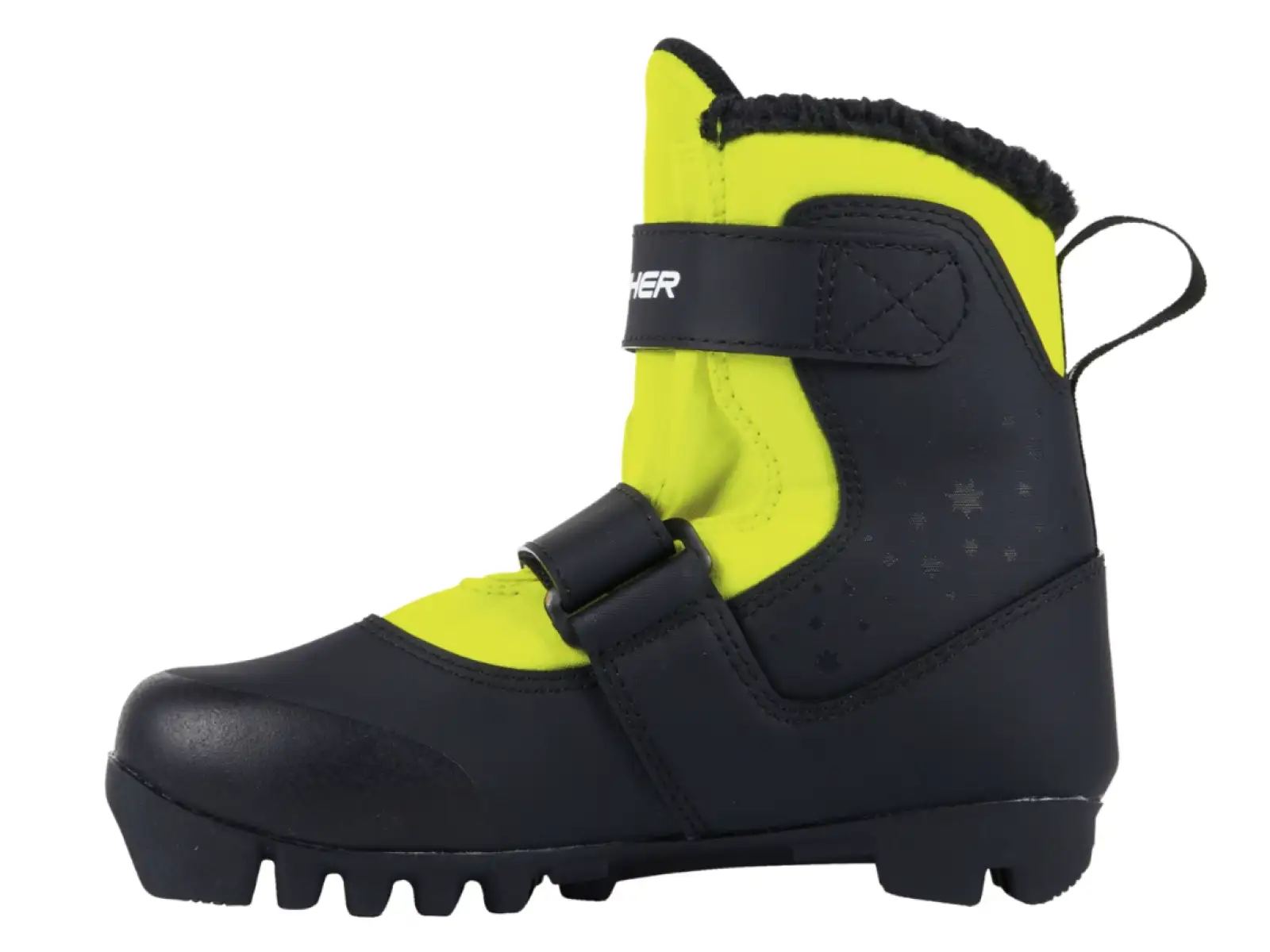 Fischer Snowstar Kinder Langlaufschuhe schwarz/gelb