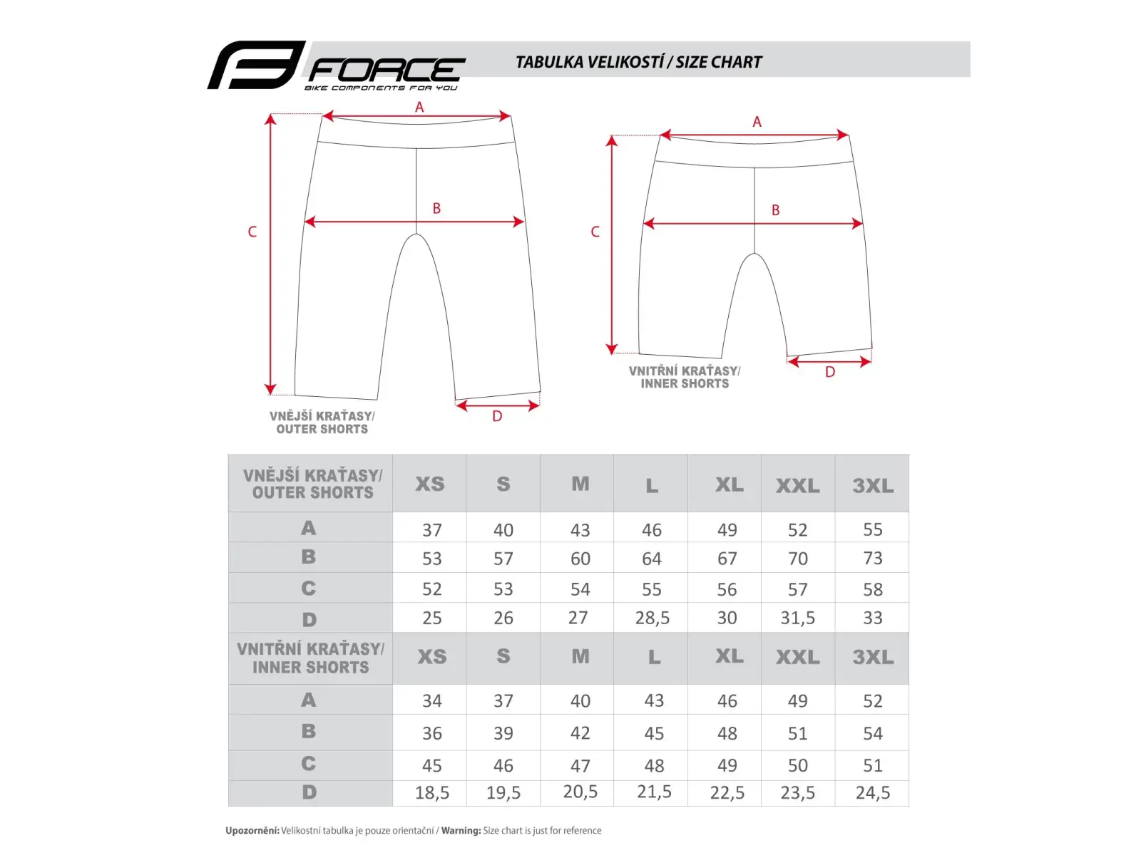 Force Blade Herren Shorts mit Polsterung Schwarz