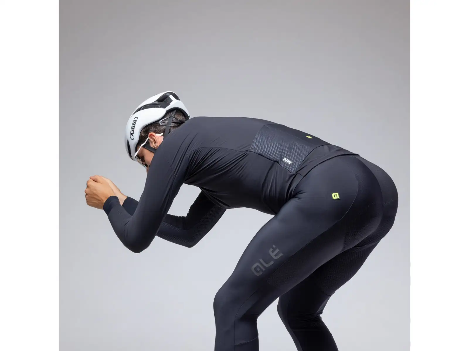 Alé R-EV1 Thermo Shield Herren Winter-Fahrradjacke Black
