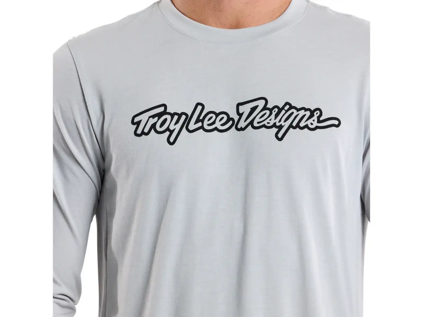Troy Lee Designs Skyline Ride Tee Signature Herren Trikot Langarm Mist