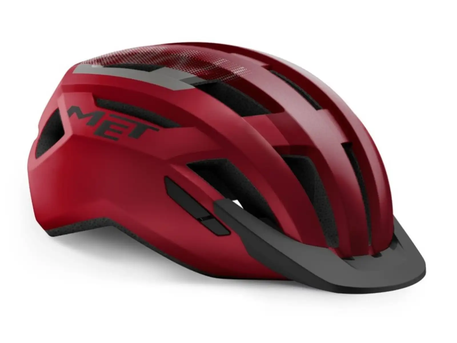 MET ALLROAD Helm Rot/Schwarz Matt