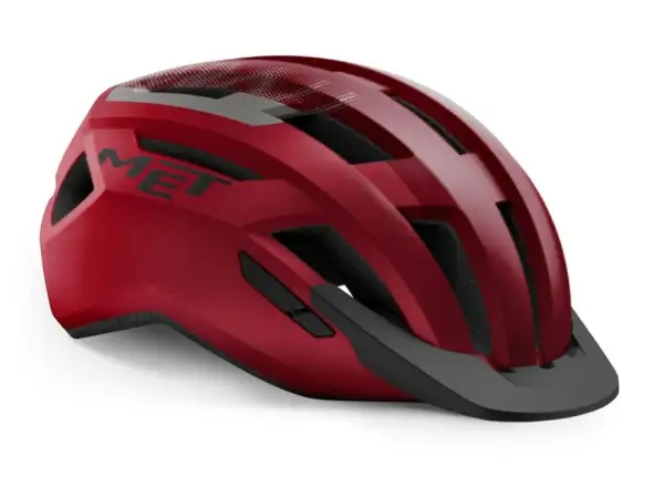 MET ALLROAD Helm Rot/Schwarz Matt