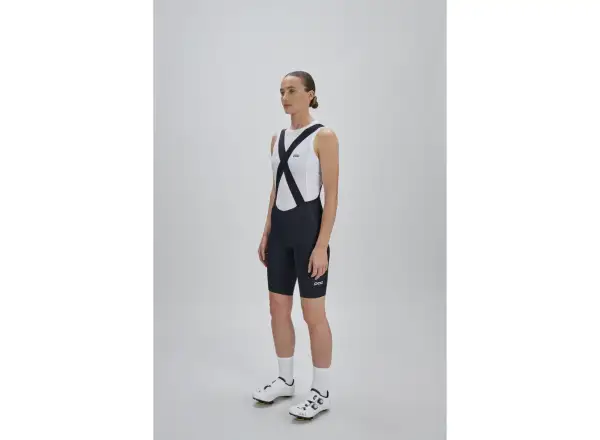 POC Raceday Damen-Radhose mit Polster und Trägern Uranium Black