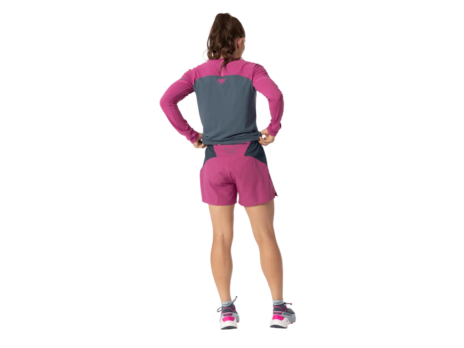 Dynafit Alpine Pro 2in1 Damen Laufshorts Magenta