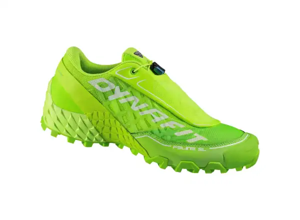 Dynafit Feline SL neue Herren-Laufschuhe in Fluor Gelb.