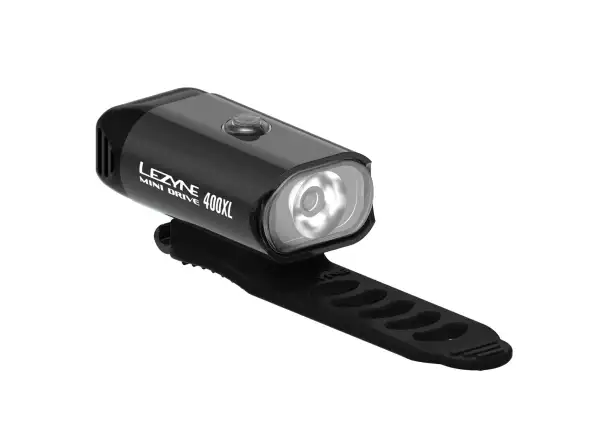 Lezyne Mini Drive 400 Frontleuchte Schwarz/Hochglanz